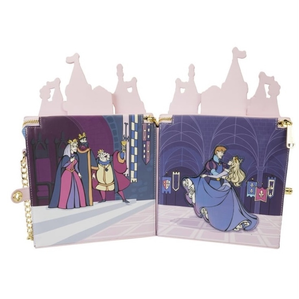 Bnwt Disney Sleeping Beauty Castle Loungefly Cros… - image 3